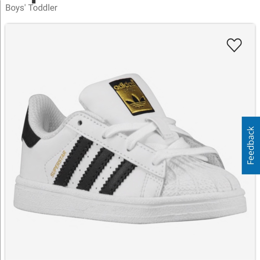 Adidas Superstar shoes.